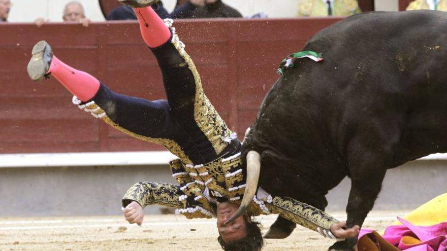 David Mora sufrió una grave cornada que le arrancó la femoral