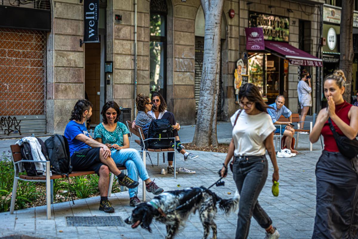 Escenas inesperadas de la Superilla del Eixample