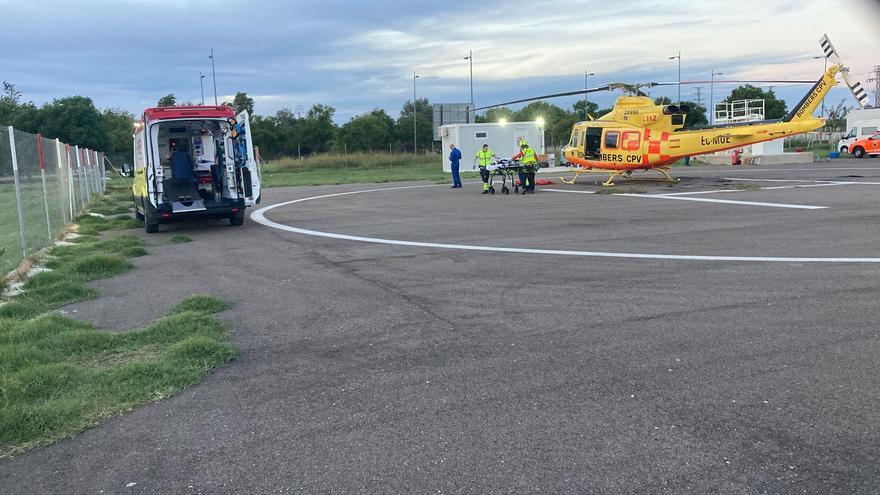 El helipuerto de Alzira ya recibe emergencias hasta de Chulilla