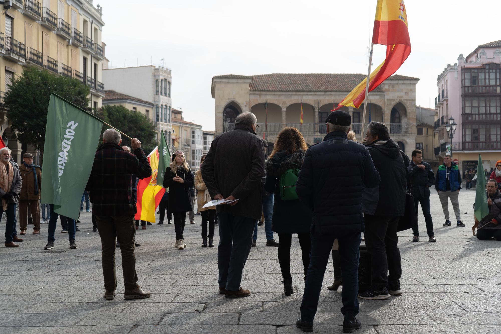 Manifestación de Vox Zamora.