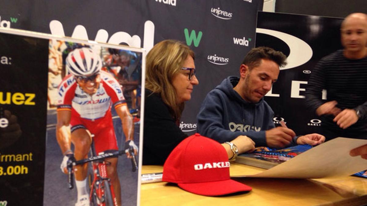 'Purito' Rodríguez, en la firma de Oakley