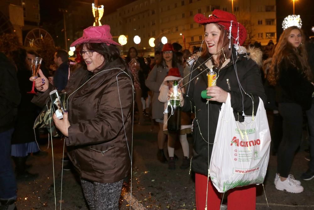 Así vivió Vigo la llegada de año nuevo