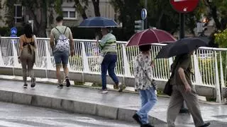 La alerta por fuertes lluvias sube a naranja en algunas zonas de la Región de Murcia