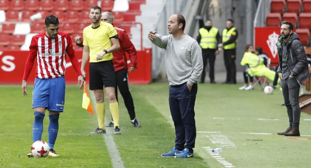 Sporting B-Arenas de Getxo, en El Molinón.