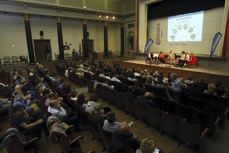 Galería del debate de los candidatos a la alcaldía de Zaragoza