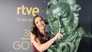 Inés Hernand durante la gala de los premios Goya