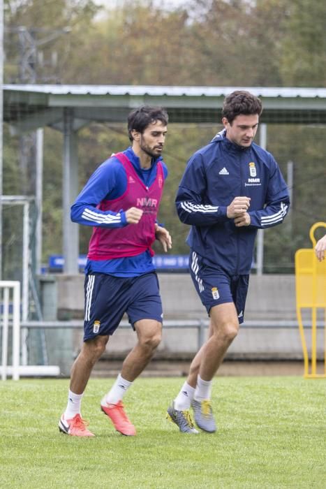 Entrenamiento del Oviedo en El Requexón