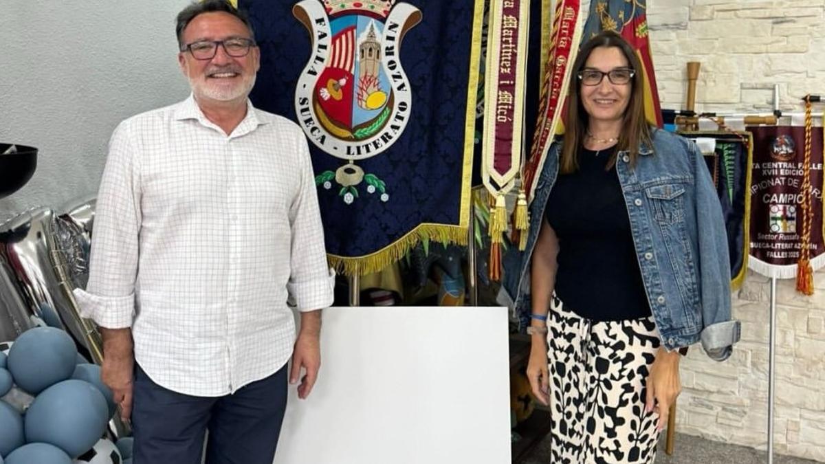 Los faguerers 2025 de Sueca-Literato Azorín.