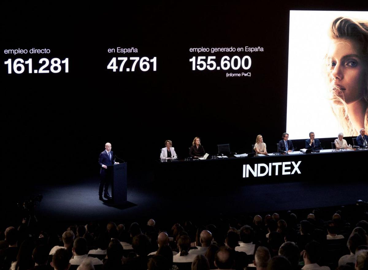 Imagen de la junta de accionistas de Inditex de 2024. |  Cedida