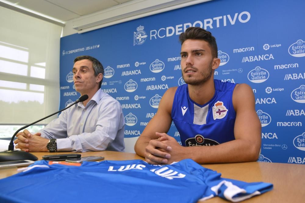 Presentación de Luis Ruiz con el Deportivo