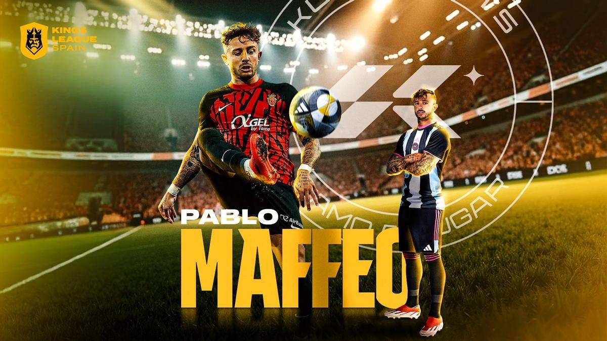 Pablo Maffeo, con la imagen del Kunisports