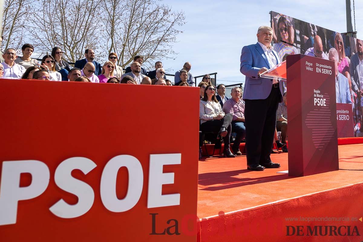 Presentación de José Vélez como candidato del PSOE a la presidencia de la Comunidad