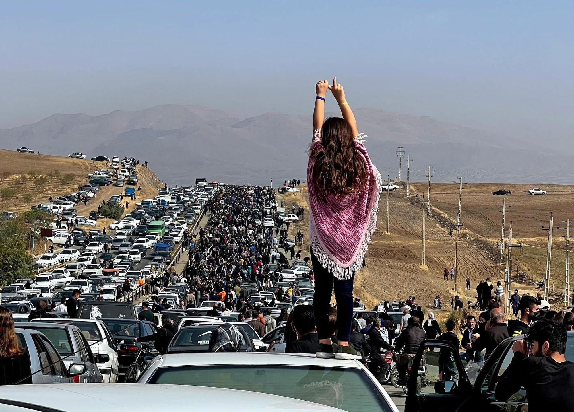 Protestas en Irán por la muerte de una joven