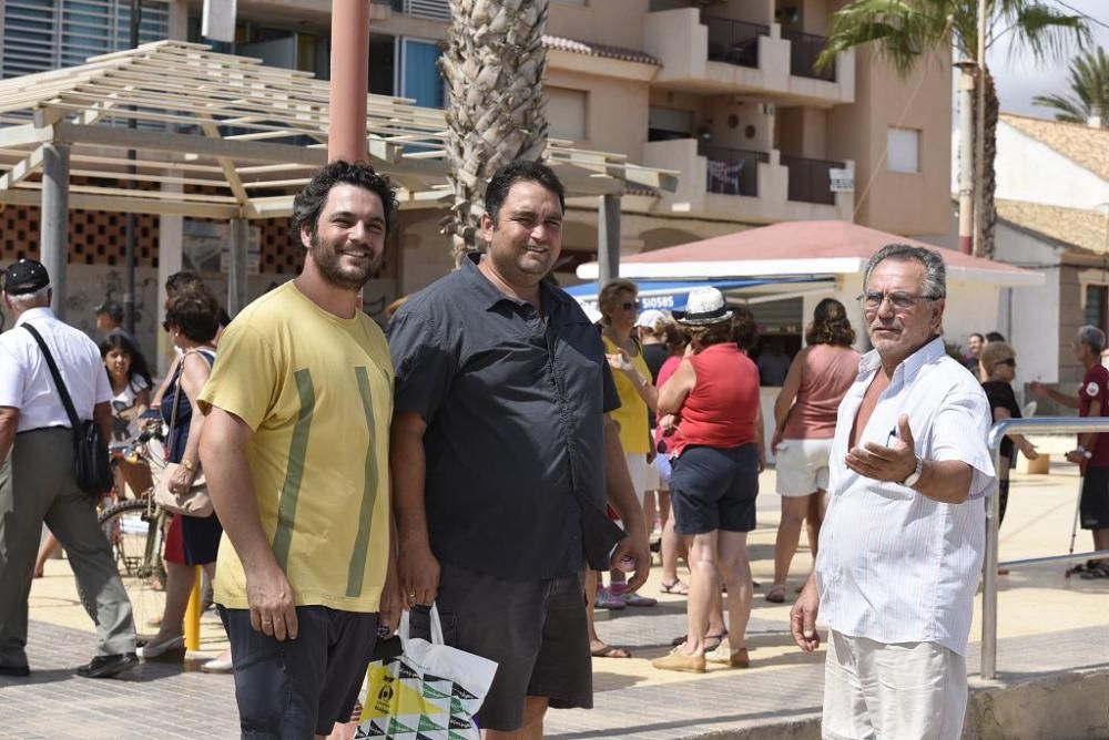 Protestas por el estado del Mar Menor en Los Nieto