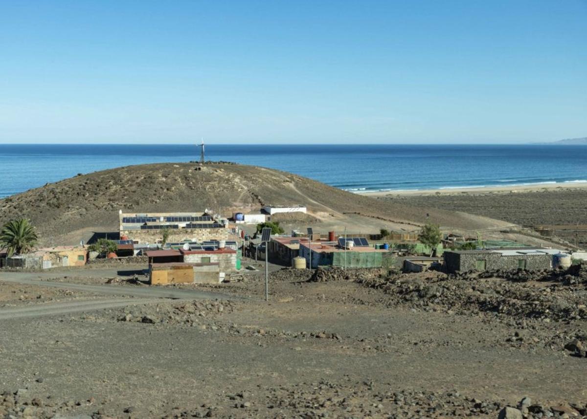 Imagen del poblado de Cofete, en el extremo sur de la  Isla.