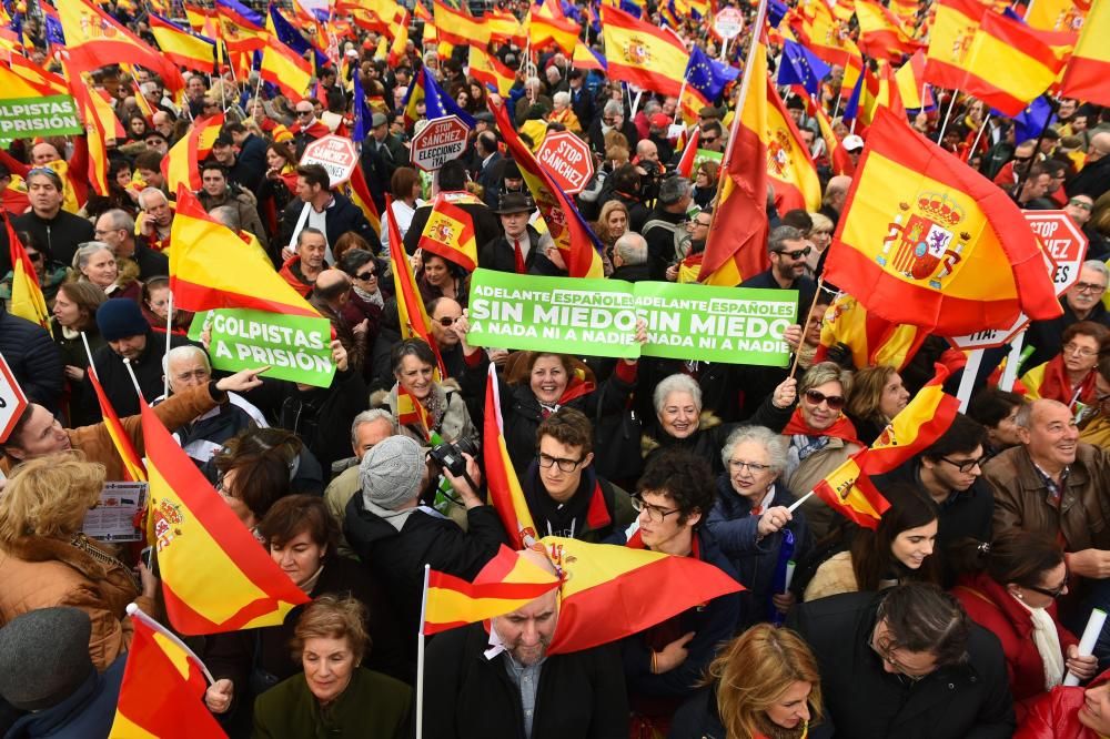 Las imágenes de la concentración en Madrid.