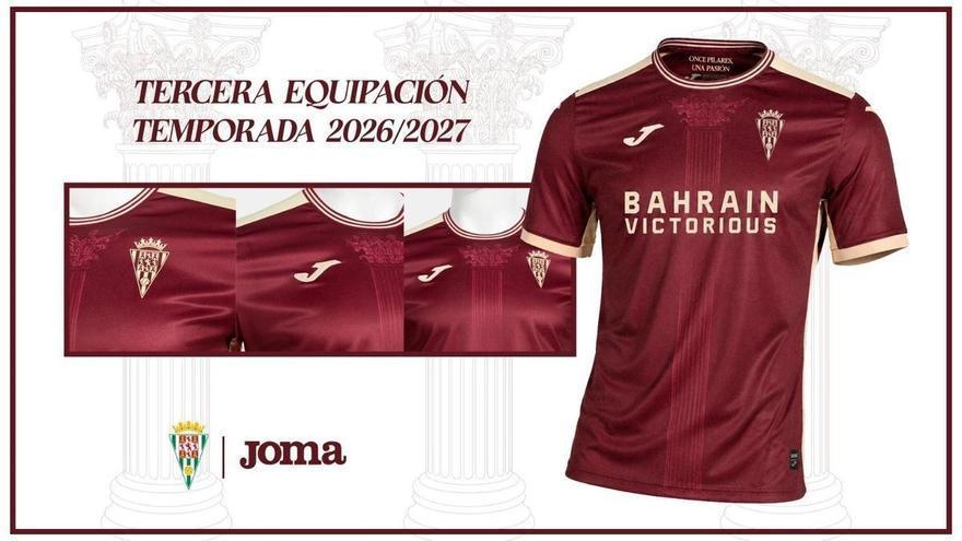 El Córdoba CF presenta por redes sociales su tercera equipación para la temporada 2026-27