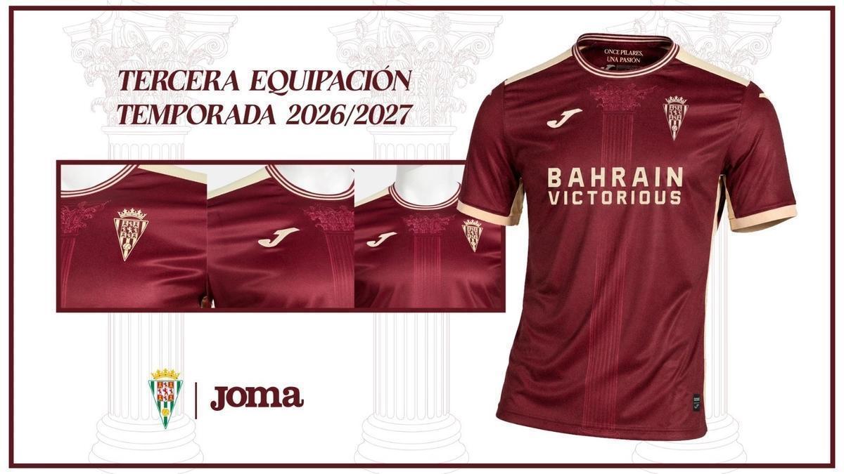 Tercera camiseta que vestirá el Córdoba CF en la temporada 2026-27.