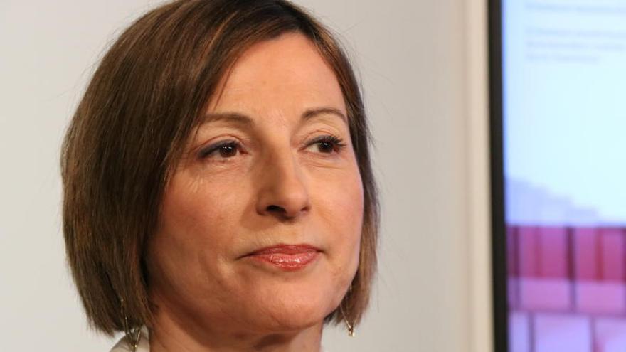 Carme Forcadell durant la compareixença.