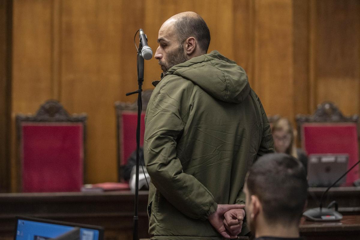 Julio G. S., en el juicio ante el jurado por el homicidio de Nerea, que era su novia.