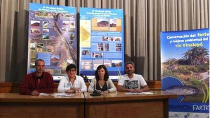 Martínez, Bellot, Falcó y Palomares en la presentación.