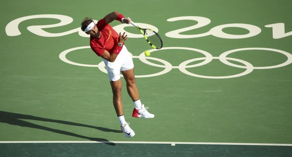 Imágenes del partido entre Nadal y Bellucci.