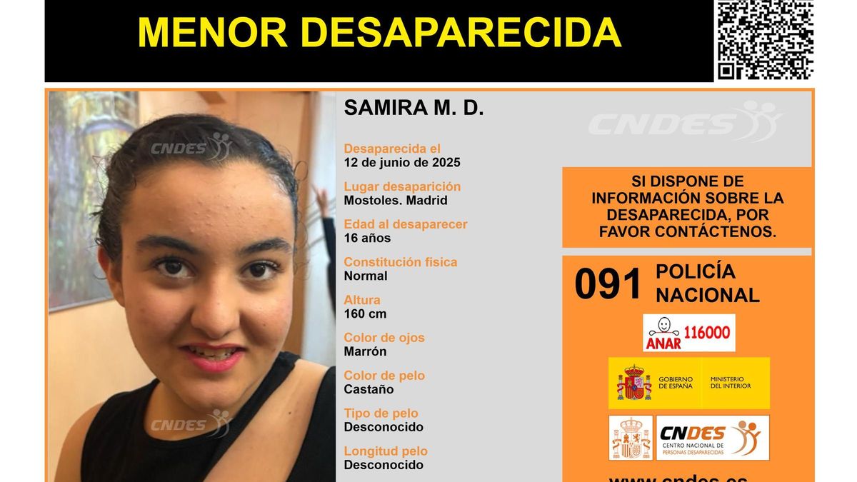 Cartel de búsqueda de Samira M.D.