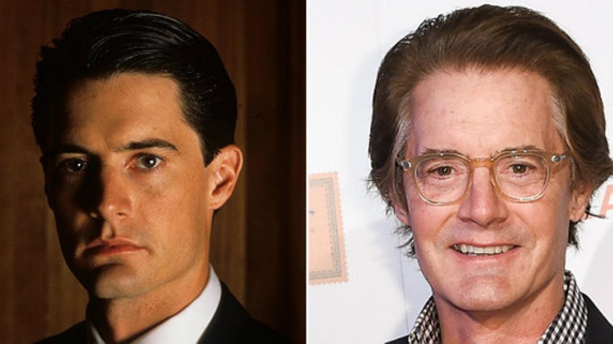 Kyle MacLachlan, ahora, y en los 90, cuando triunfó 'Twin Peaks'.