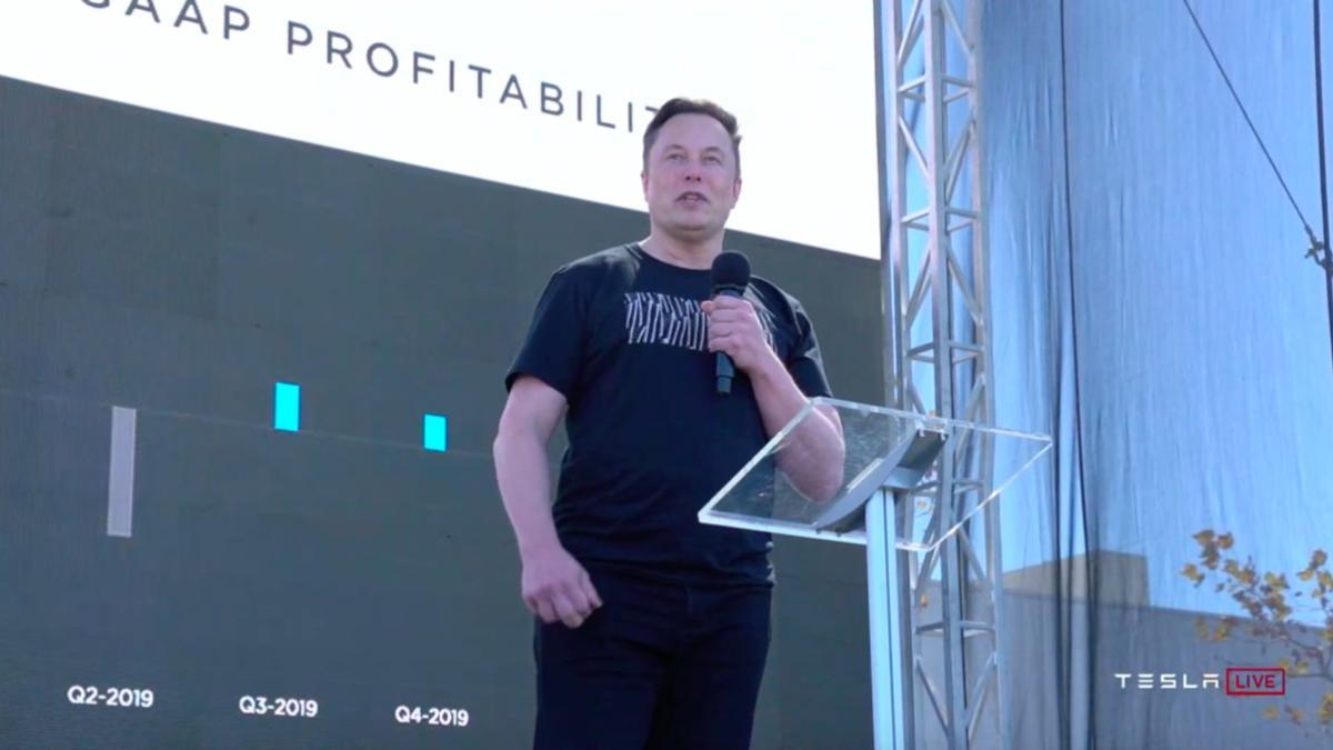 Elon Musk en el 'Battery Day'