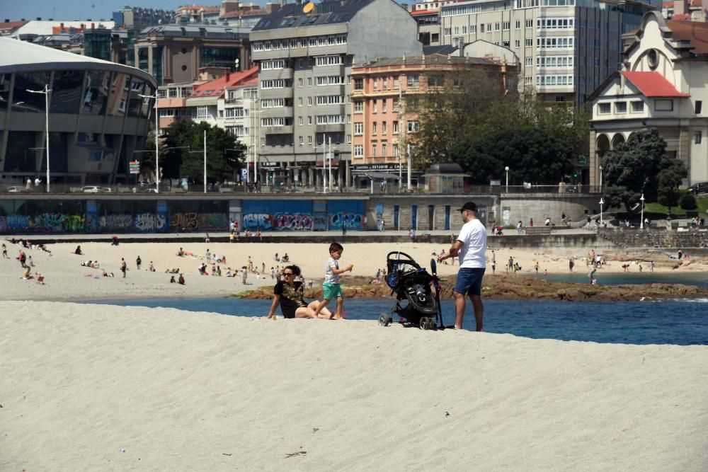 El buen tiempo acompaña la desescalada en A Coruña