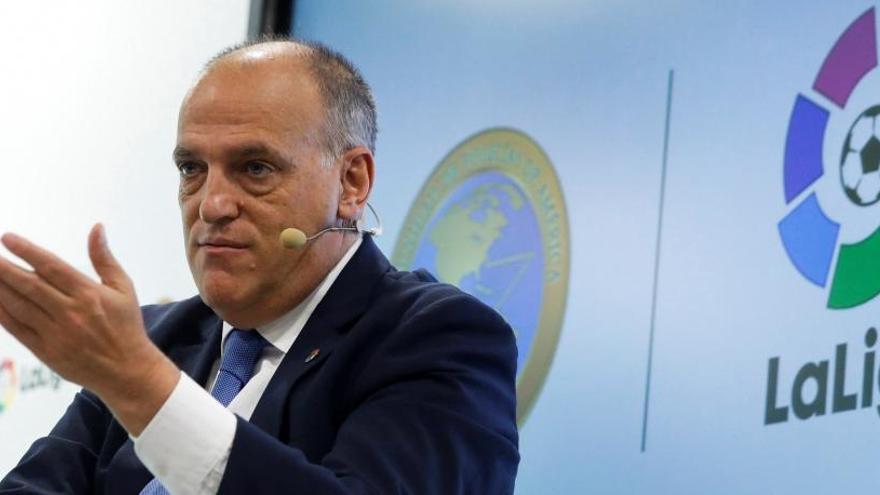 El presidente de LaLiga, Javier Tebas.