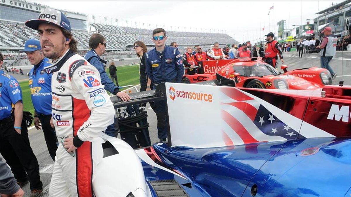 Alonso, en su primera participación en Daytona 24