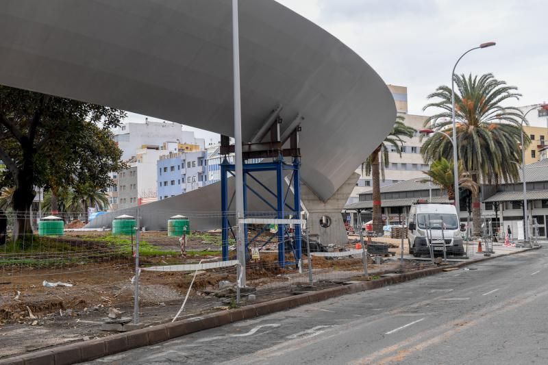 Estado actual de las obras de la pasarela Onda Atlántica del Puerto