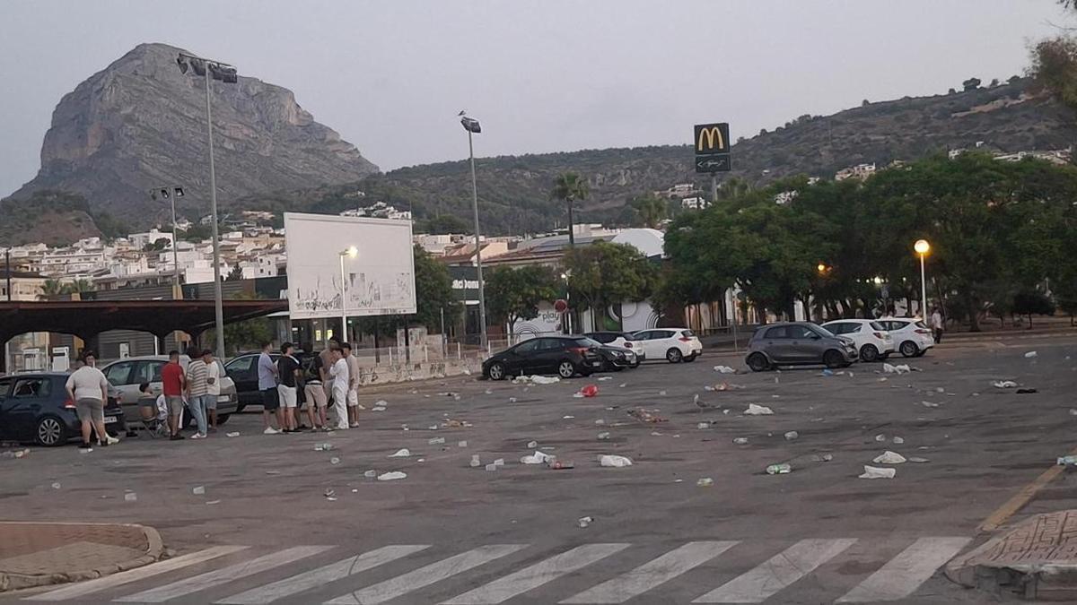 Imagen tomada a las 7 horas de este sábado