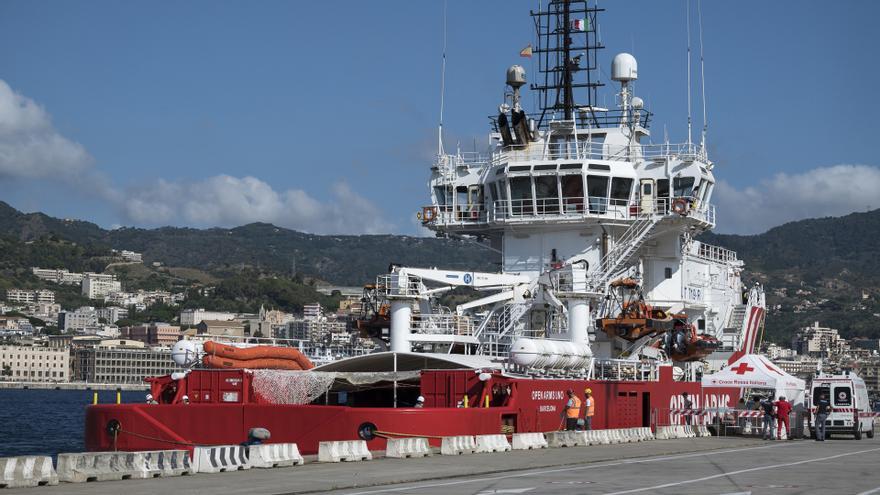 El buque de rescate humanitario 'Open Arms Uno'.
