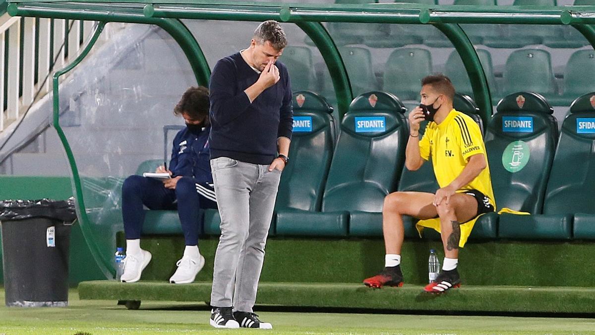 Oscar, en su último partido con el Celta, en Elche.