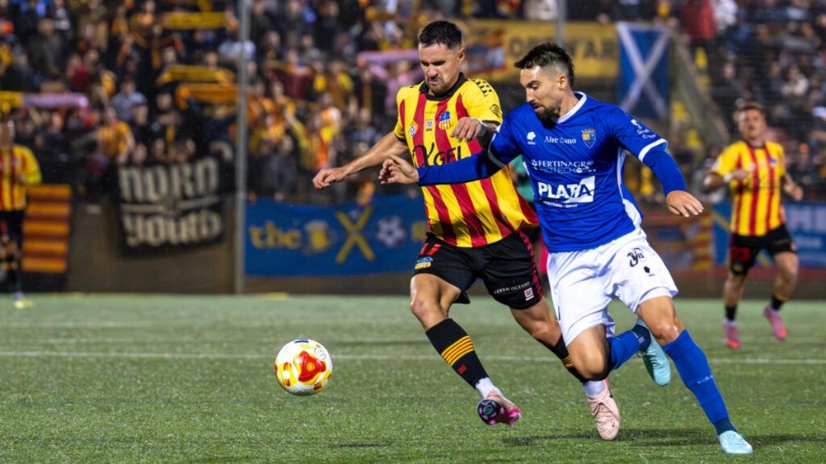 El jugador durante un partido esta temporada