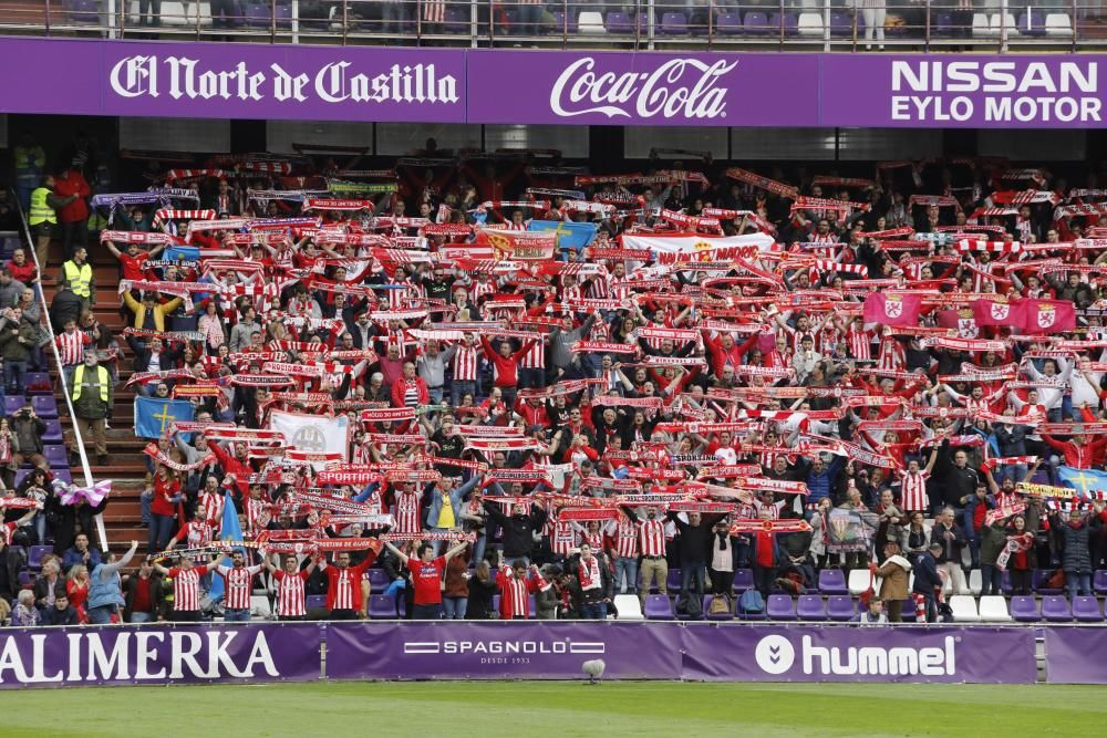 Así apoya La Mareona al Sporting en el José Zorrilla