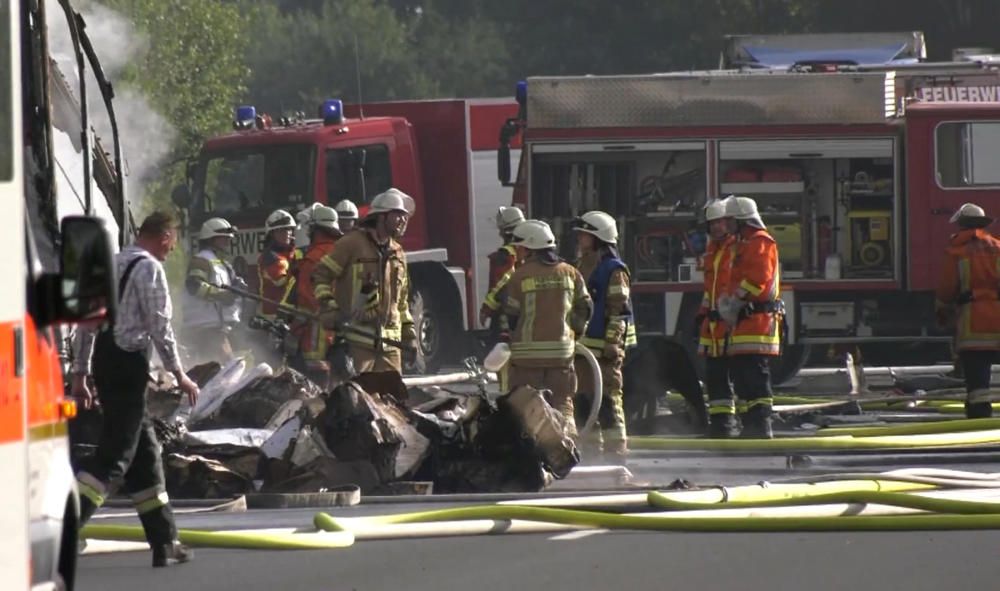 Accidente de autobús en el sur de Alemania