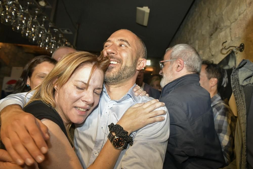 Celebració de Marc Aloy després de la victòria a l