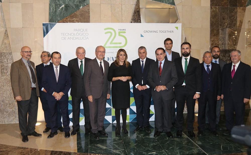 El Palacio de Congresos de Málaga acoge el acto institucional de celebración del aniversario de la tecnópolis malagueña, con la presencia de la presidenta de la Junta