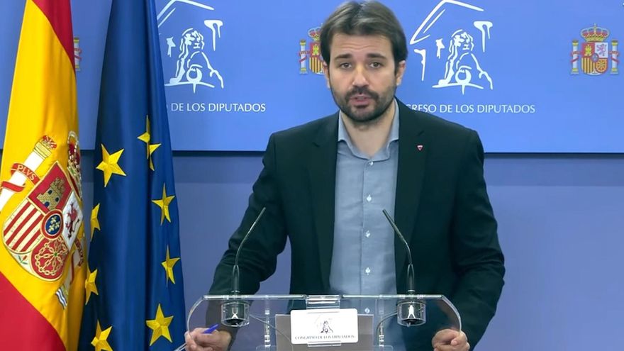 Sánchez Serna (Podemos) critica la devolución del Estatuto de Autonomía por parte de la Mesa del Congreso