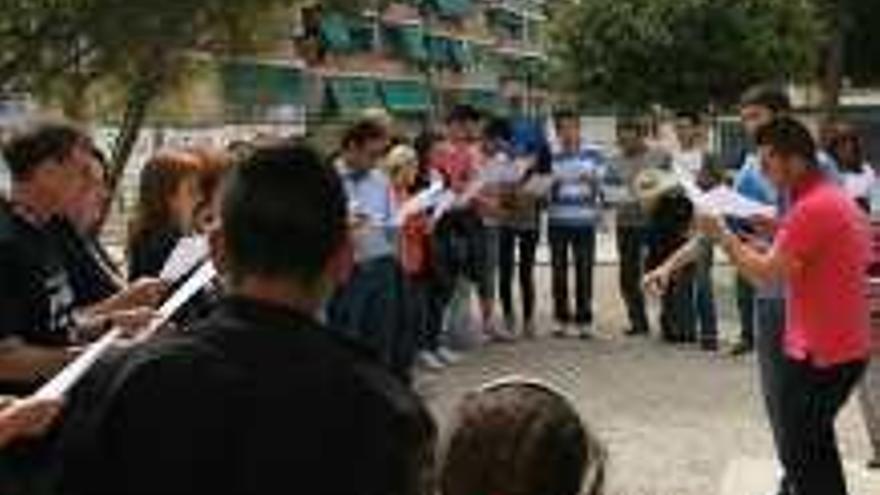 Protesta en el Alberto Barrios por los recortes