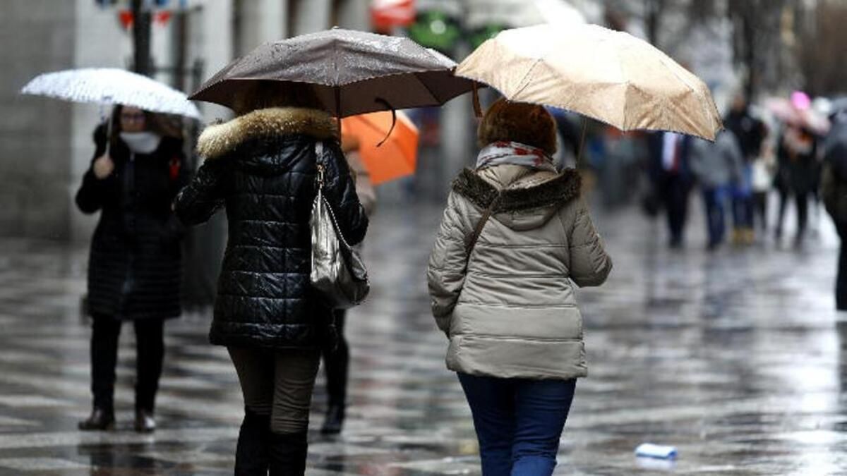 Imagen de archivo de una jornada con precipitaciones en Canarias.