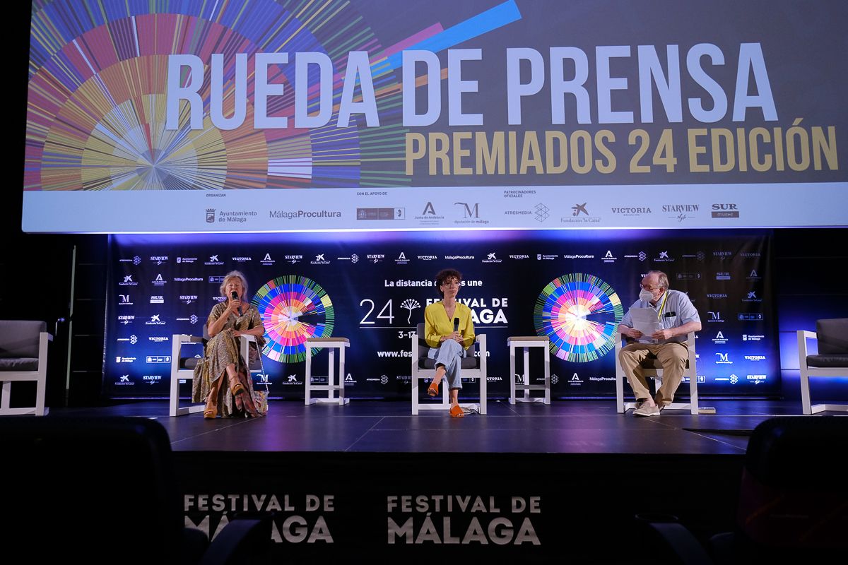 Las imágenes de la rueda de prensa de los ganadores del Festival de Málaga 2021