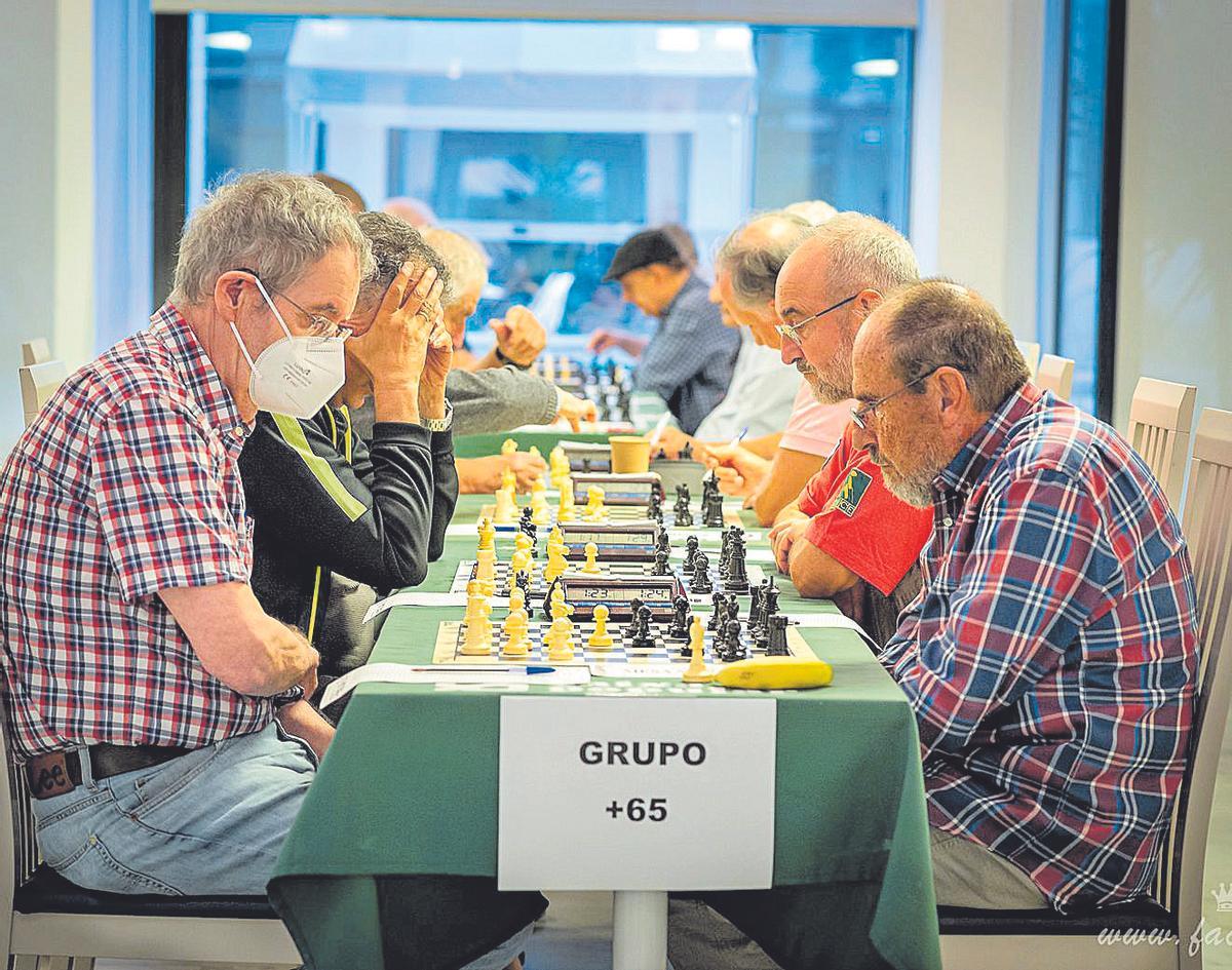 Sala de juego del Campeonato de España de Ajedrez de Veteranos.