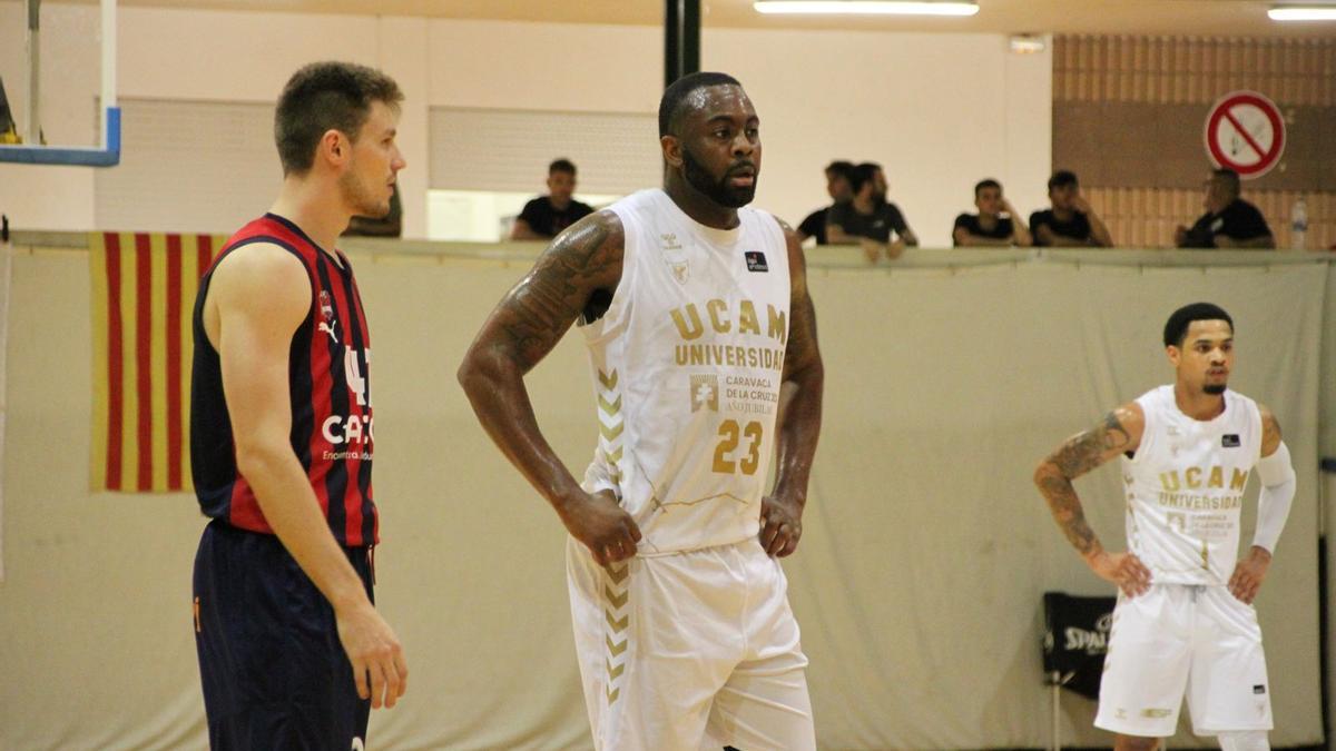 James Anderson, del UCAM Murcia CB, durante el encuentro.