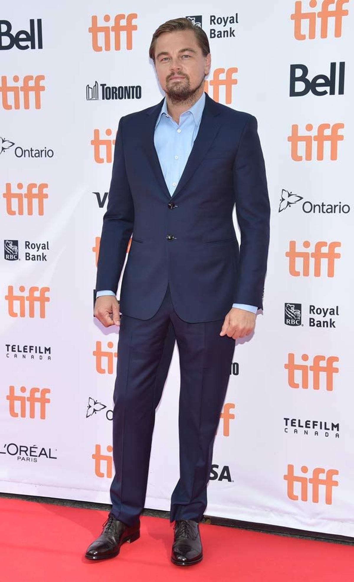 Leonardo DiCaprio presenta 'Before The Flood' en el Festival de Cine de Toronto.