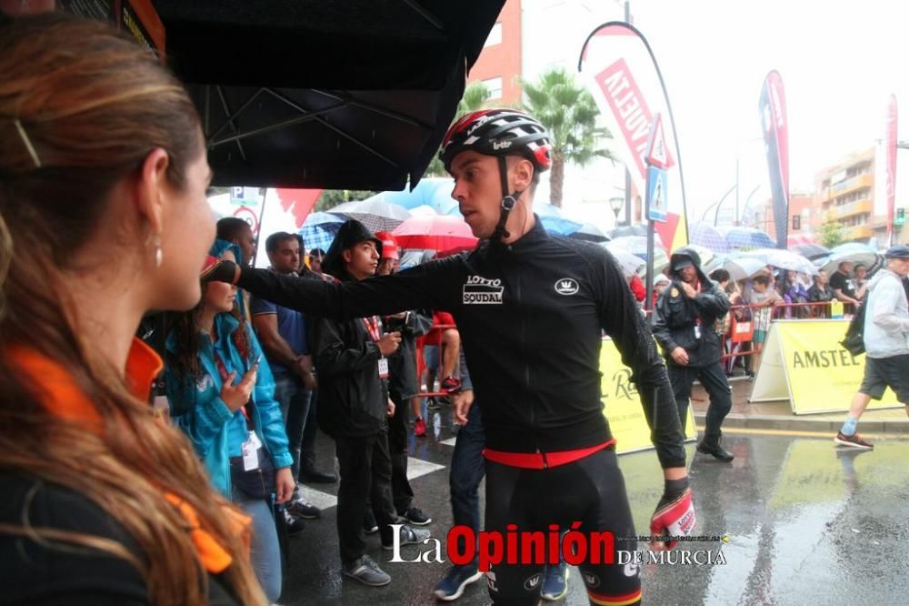 Salida de la Vuelta Ciclista a España desde Lorca