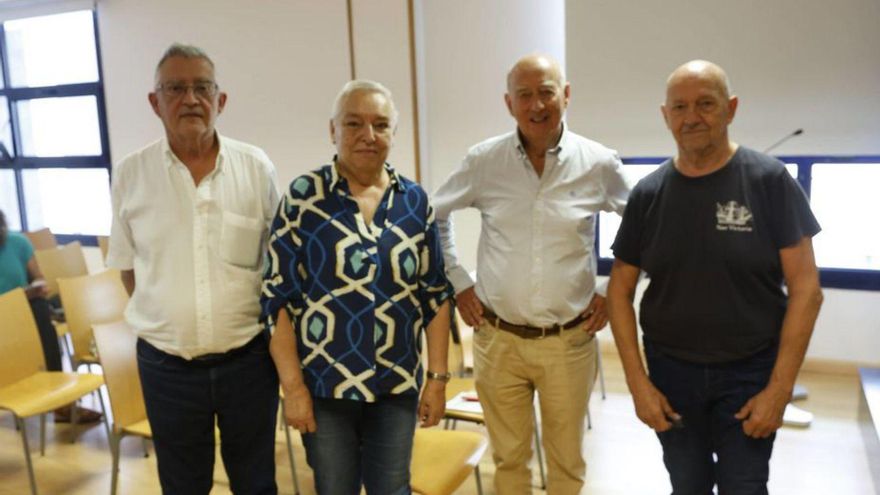 Chemi Lombardero, Mª Josefa Sanz, José Ramón García y Gonzalo Duo. | LUISMA MURIAS